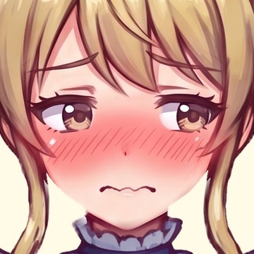 エモ子の表情（照れ）