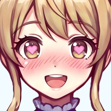 エモ子の表情(目がハート)