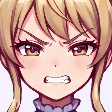 エモ子の表情(怒り)