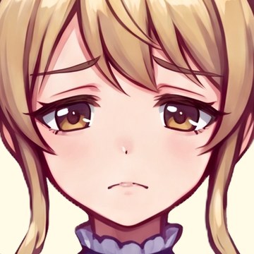 エモ子の表情（悲しみ）