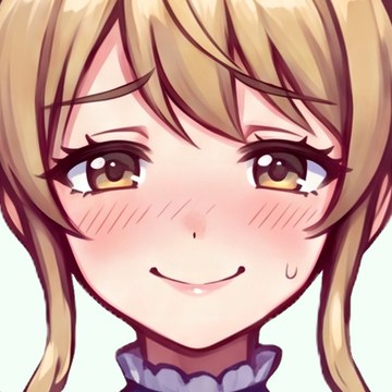 エモ子の表情(照れ笑い)