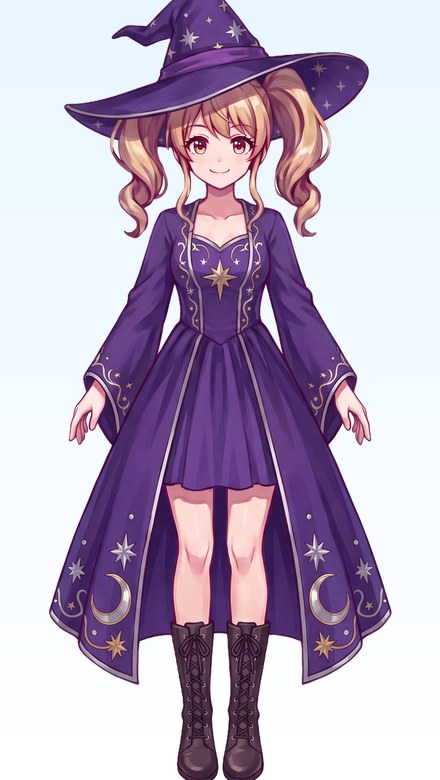 エモ子の衣装（魔女）