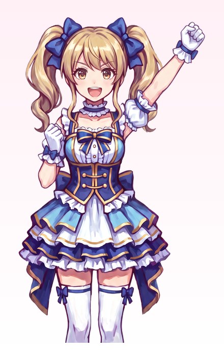 エモ子（ガッツポーズ）